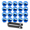 17mm Car Wheel Nut Caps – 20/40/60 Pcs Hub Bolt Covers