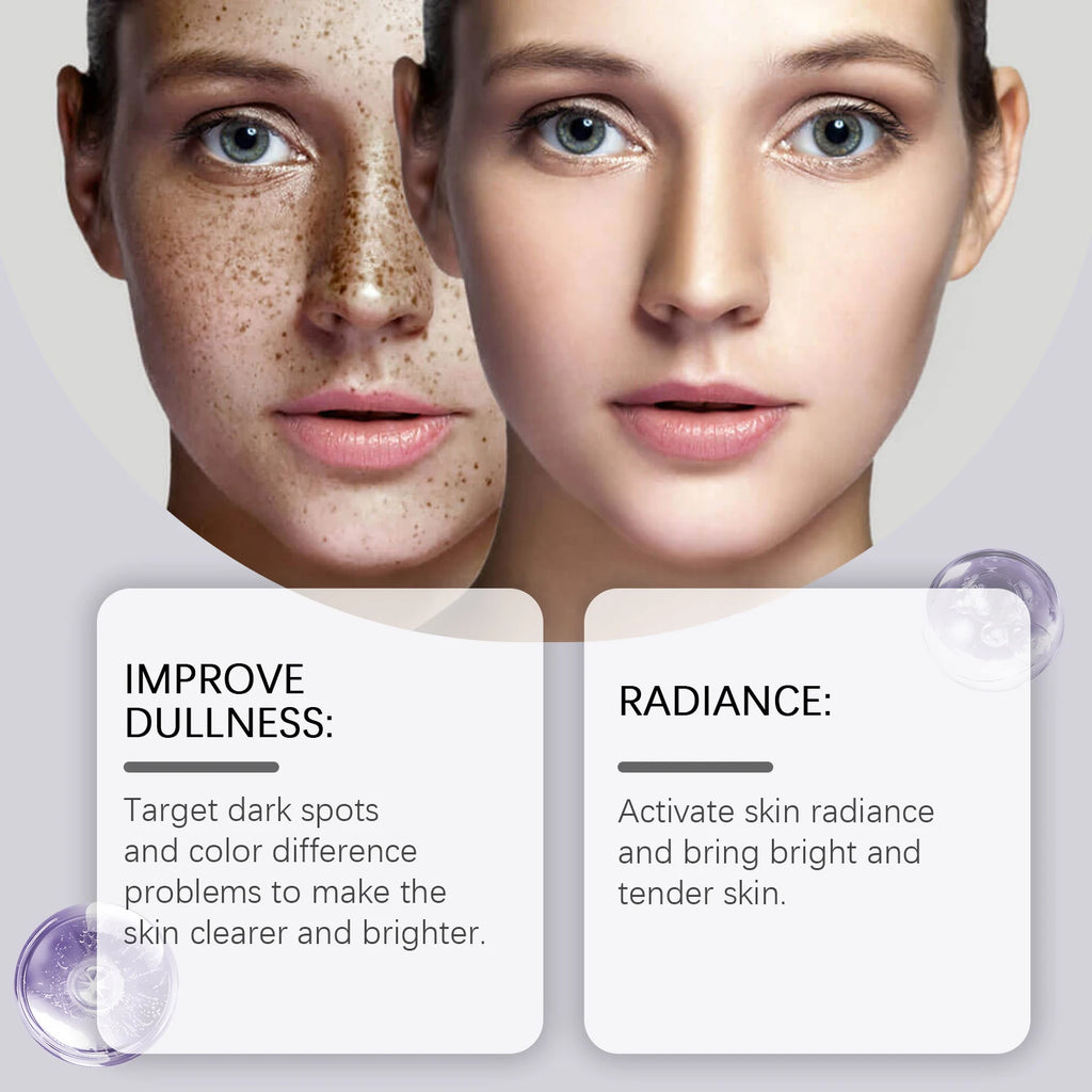 Double Glutathione Serum Lightens Dark Spots Even Skin Tone Skin Radiant Moisturizing Hydrating Smoothing Brighten Skin Care Zpaxo