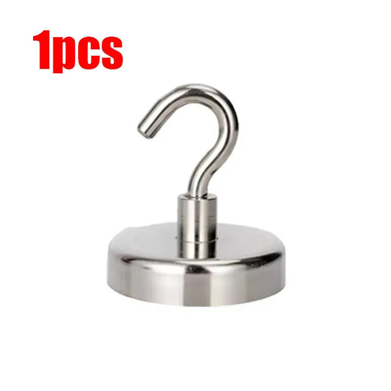 Super Strong Magnetic Hooks – Stainless Steel Curved Hangers