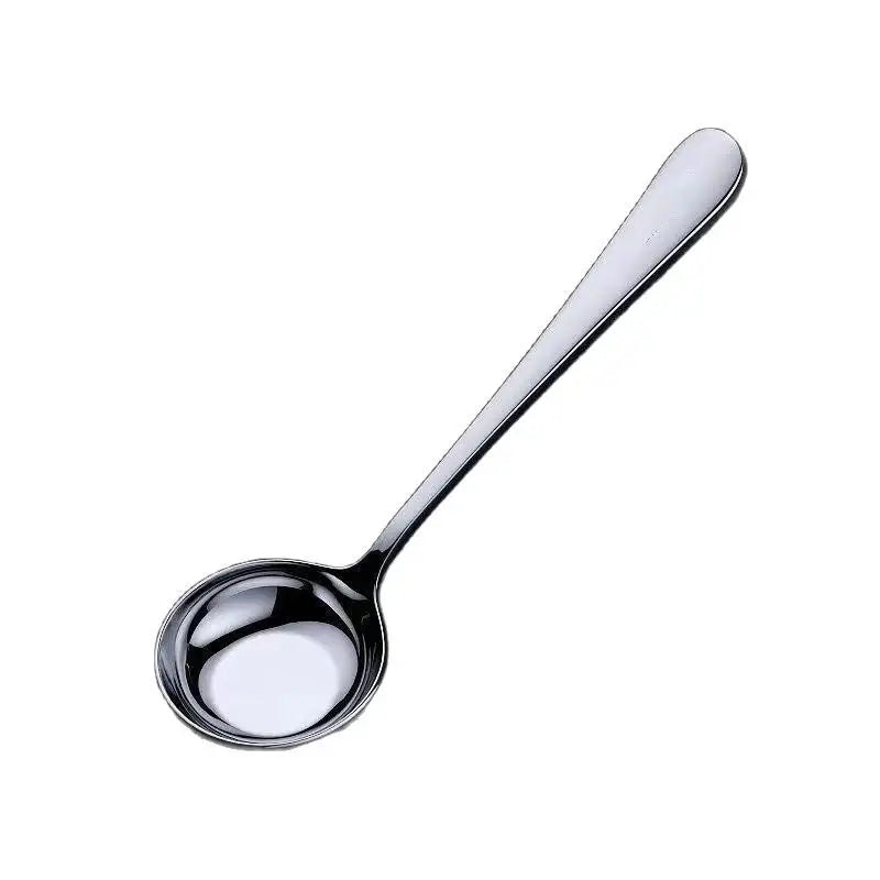 Stainless Steel Round Spoon Net Red Golden Dinner Long Handle Zpaxo