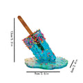 Ice Cream Resin Ornaments Artificial Lollipop Melting Popsicle Sculpture Summer Cool Popsicle Home Decoration Resin Popsicle Zpaxo Light Blue