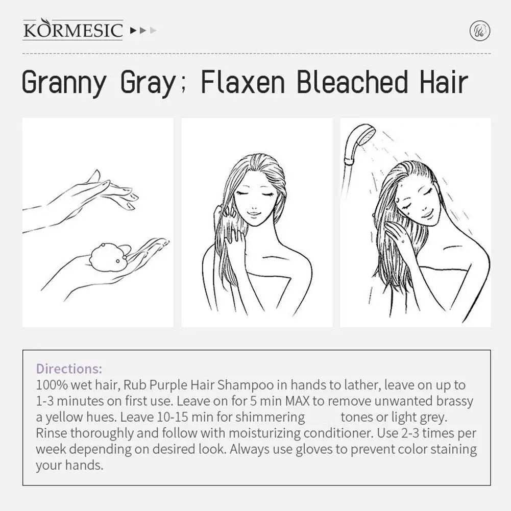 Keratin Purple Shampoo – Color Lock, Anti-Yellow, Repairs Bleached Hair Purple Toning Shampoo Zpaxo