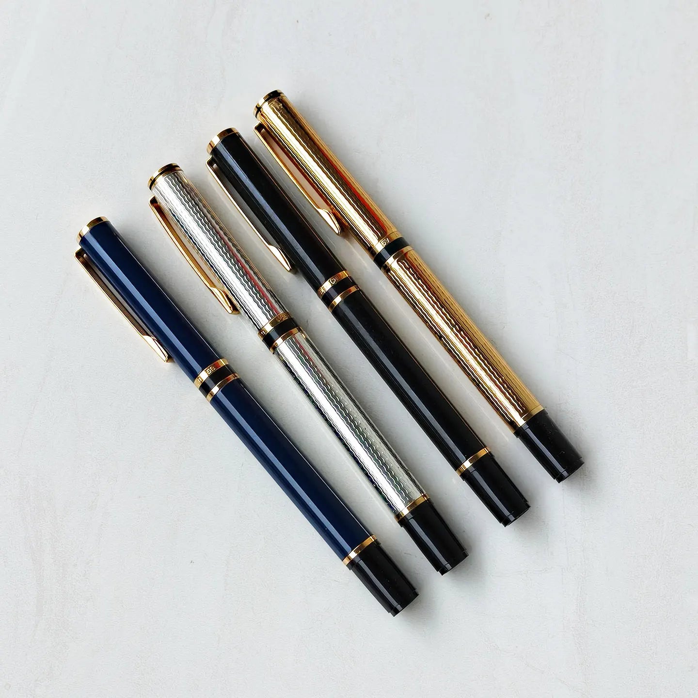 1990s Rare Stock Hero 59 Fountain Pen, Writing Office Collectible Stationery Clearance Sale Iridium Gold Pen with Bent Nib.0.7mm Zpaxo