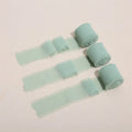 3-Roll Fringe Chiffon Ribbon Set – DIY Wedding & Craft Décor Craft Ribbon Zpaxo Type1-Mint Green L