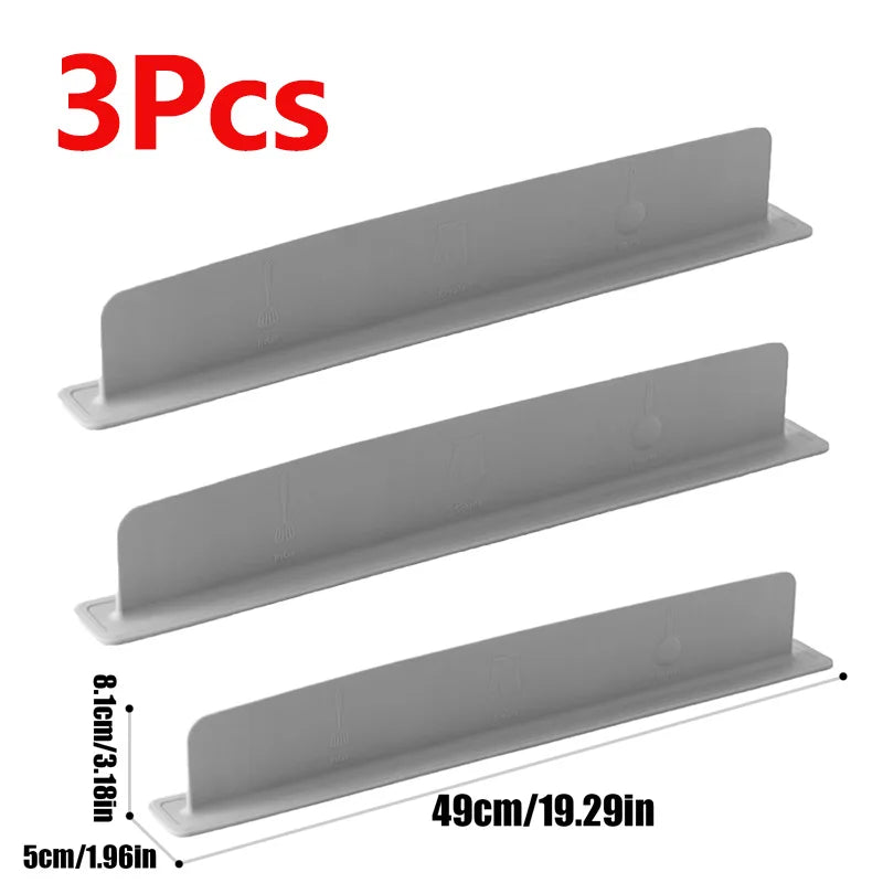Silicone Sink Splash Guard – Water Barrier for Kitchen & Bath Sink Splash Guard Zpaxo Gray 3PC