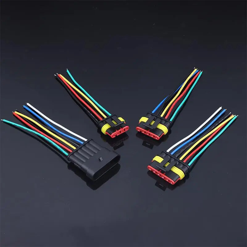 1–6 Pin Male/Female Electrical Connector Kit 18AWG | Car & Truck
