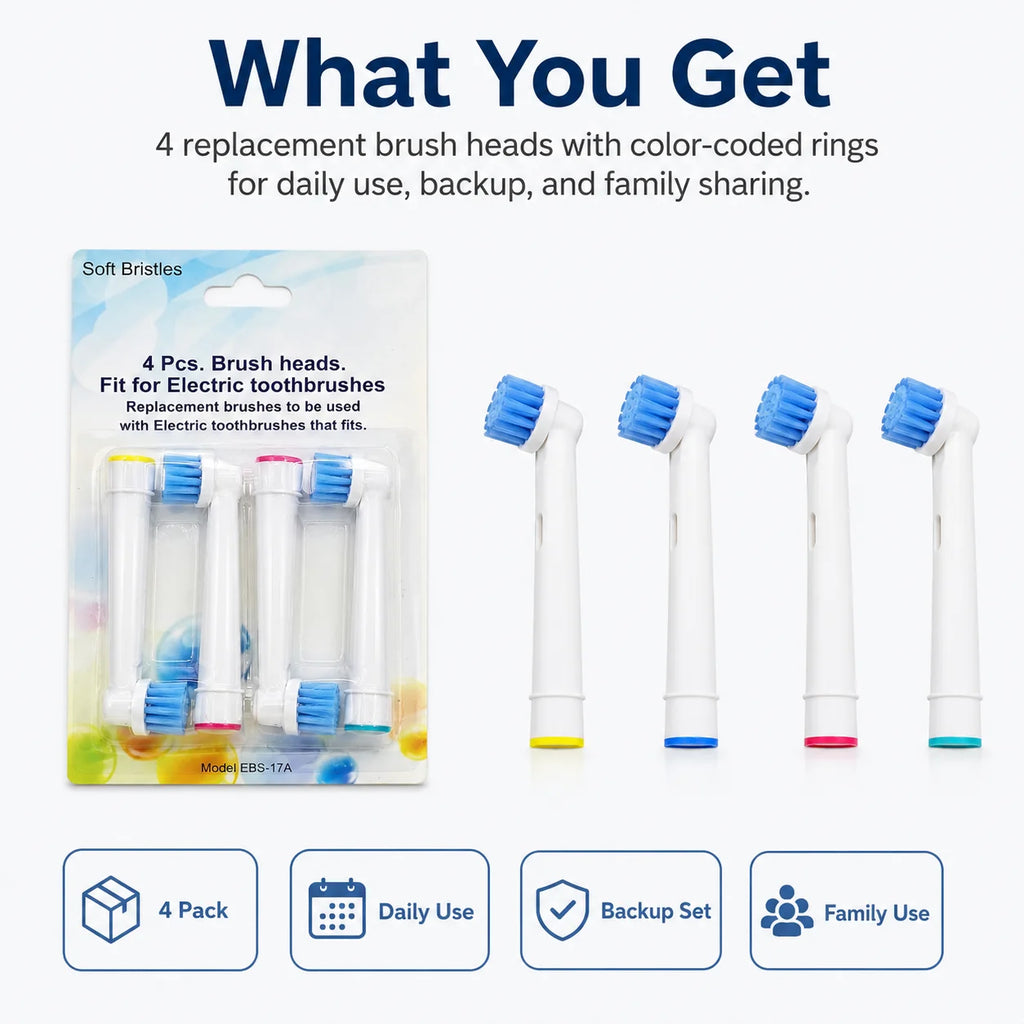 Wholesale 4 8 16 Lot Electric Toothbrush Head Oral B 6000 Replacement Zpaxo