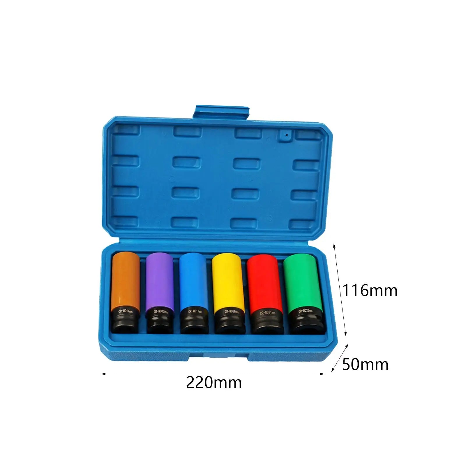 Wheel Socket Set Wheel Protector Impact Socket with Storage Case 1/2 inch Drive Thin Socket Set for Men Husband Dad durable Zpaxo