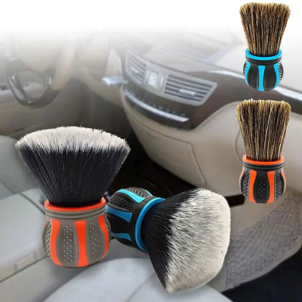 Soft Bristles Car Detailing Brushes Ergonomic Grip Reusable Design Zpaxo