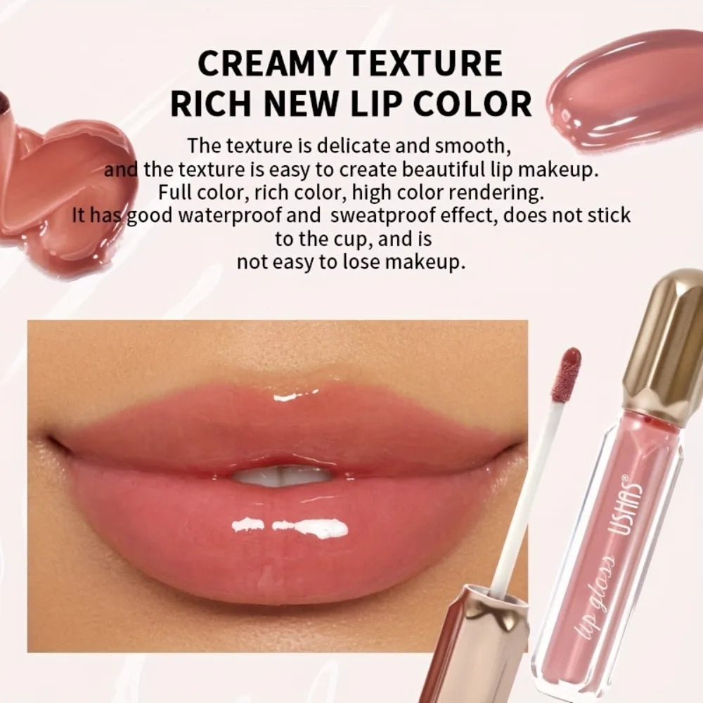 Mirror Pearl Lip Gloss Waterproof Long Lasting Moisturizing Lipstick Zpaxo