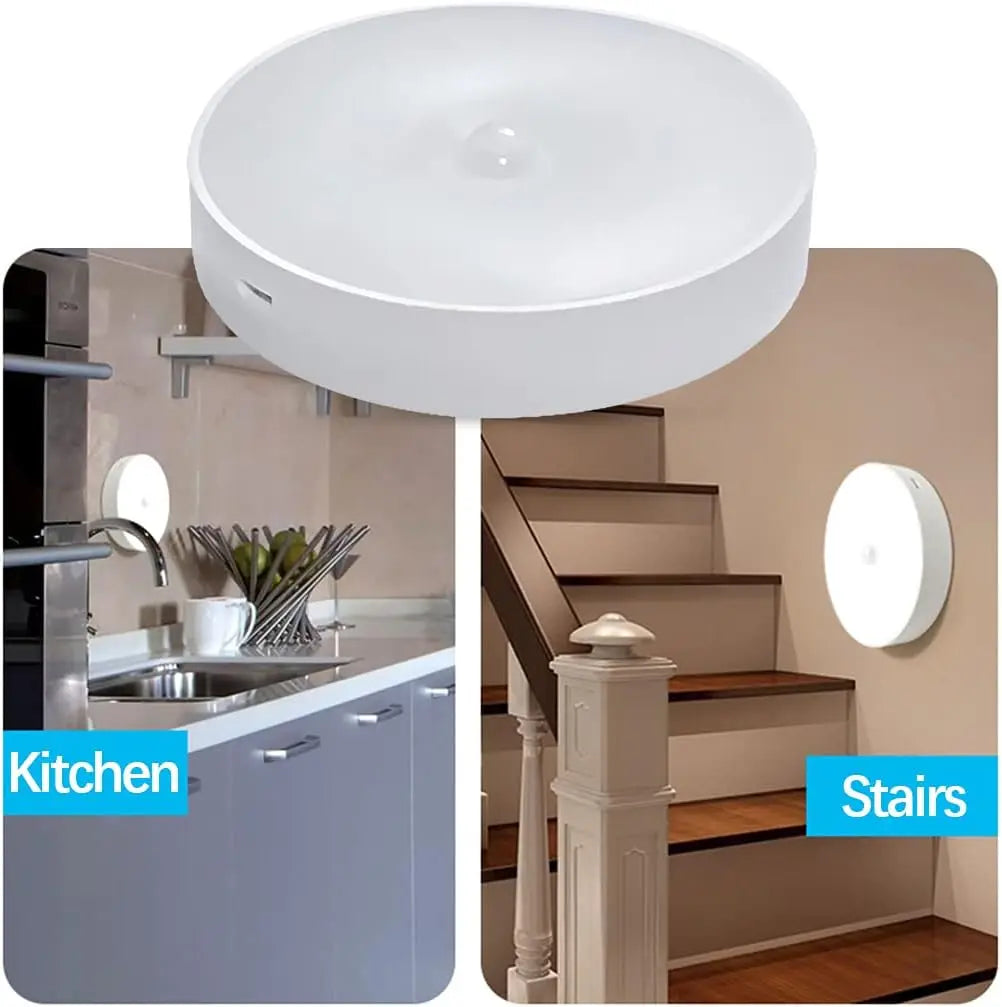 USB Motion Sensor Night Light Rechargeable Cupboard Closet Garage Zpaxo