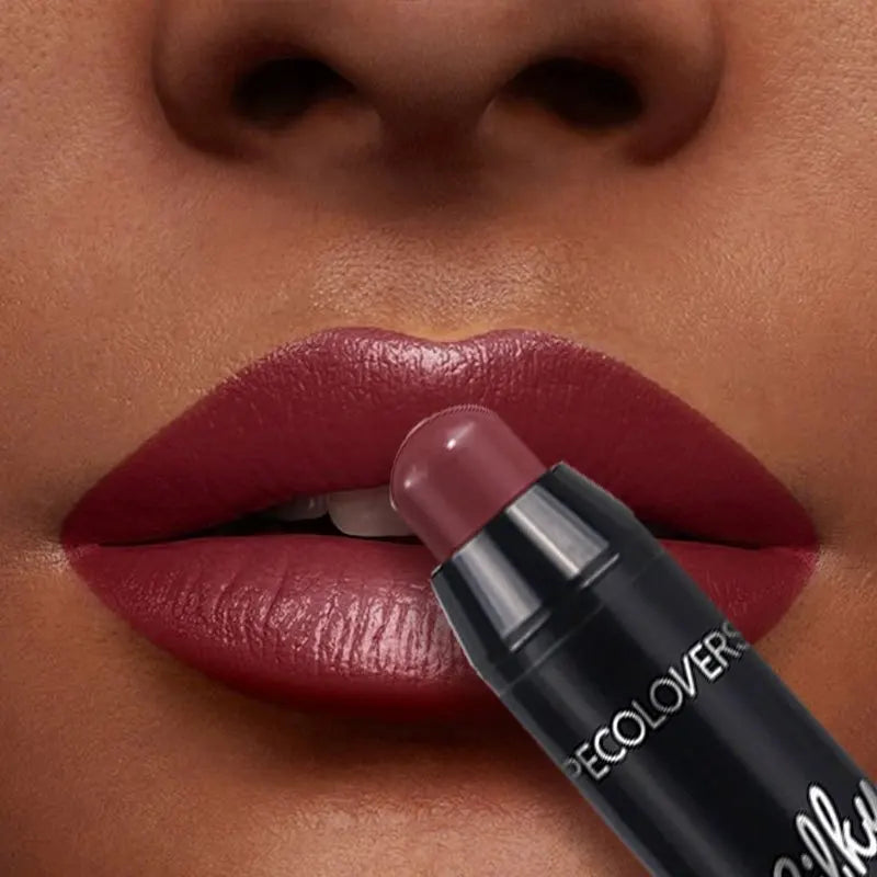 Matte Lipstick Pencil Waterproof Long Lasting Non-Stick Cup Lip Stain Tint Cosmetic Nude Lipstick Pen Makeup Maquillage Zpaxo