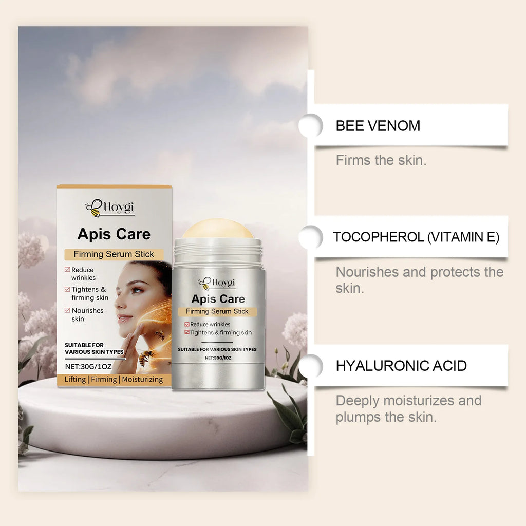Bee Venom Anti-Wrinkle Essence Stick - Firming, Soothing, Brightening, Deep Moisturizing & Nourishing, Portable Daily Skincare Zpaxo