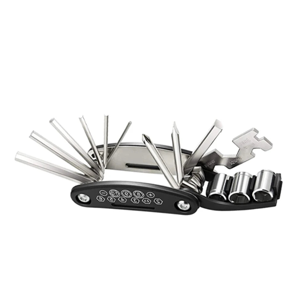1 Bike Multi Tool Tire Levers Mountain Repair Portable Socket Wrench