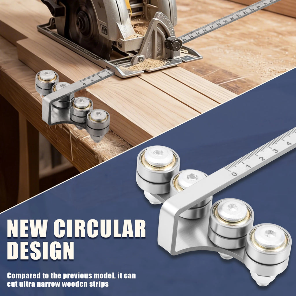 NEW Upgraded Circular Saw Guide Rail Positioning Calipers Stainless Steel Adjustable Precision Cutting Guide for WoodworkingDIY Zpaxo