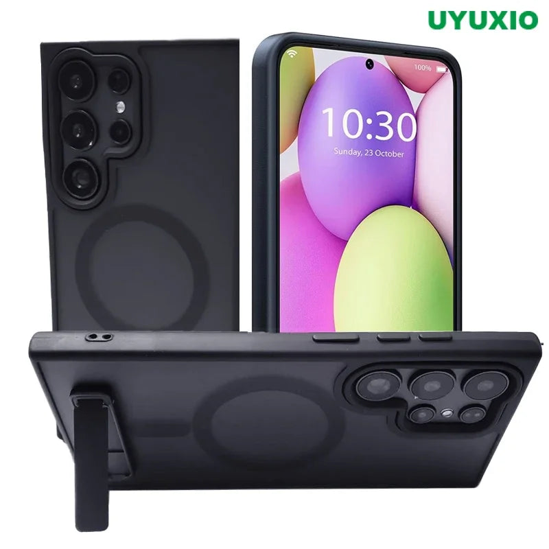 UYUXIO Magnetic Stand Mobile Phone Case Samsung Galaxy S26 S25 Ultra
