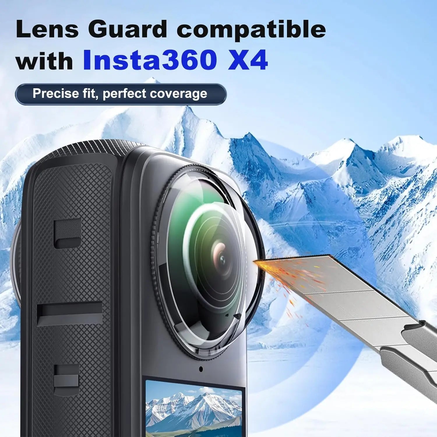 Insta360 X4 Accessories Kit – Silicone Case, Lens Guards & Bag Camera Accessories Kit Zpaxo