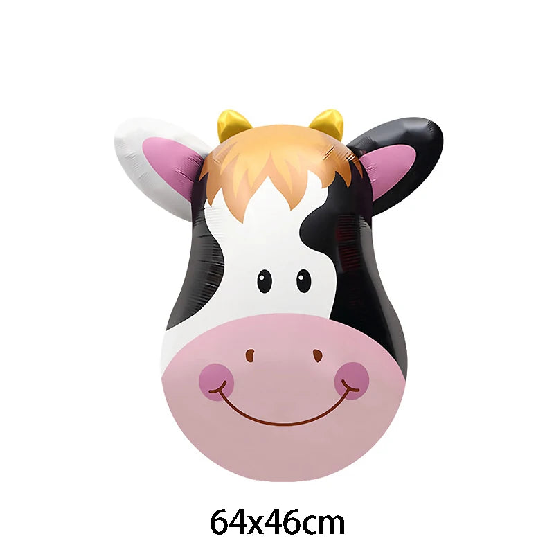 Cow Print Number Balloons 1 2 3 4 5 6 7 8 9 Figure Foil Balloon Holy