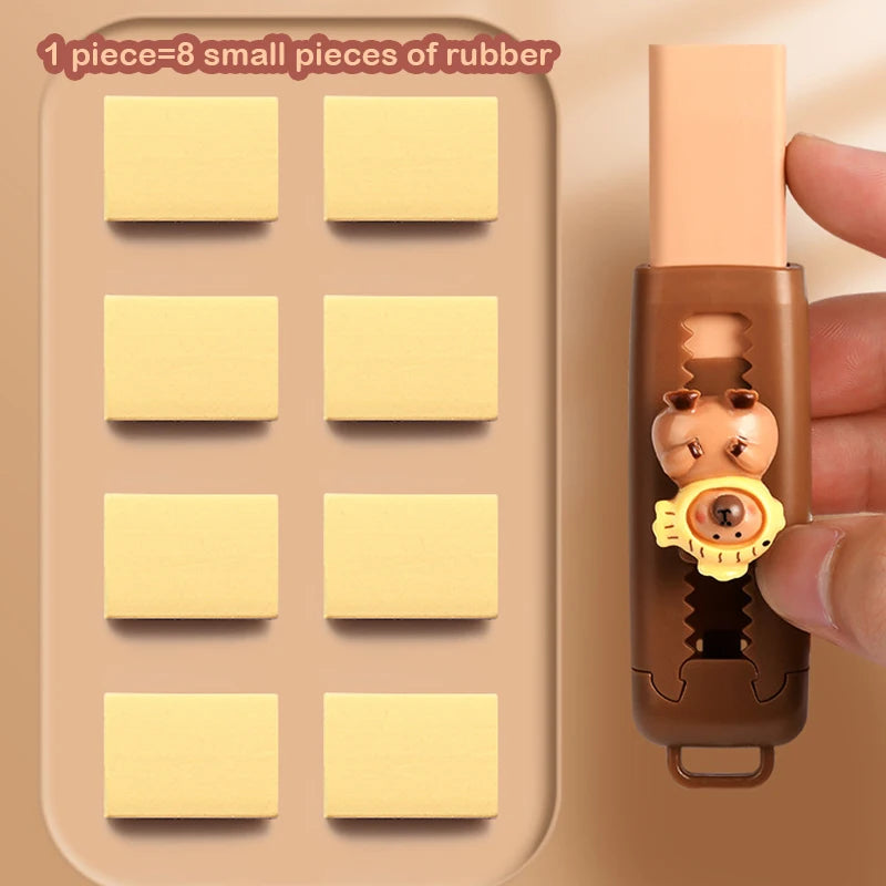 Cute Cartoon School Eraser Clean Erasing Rubber Kids Students Office