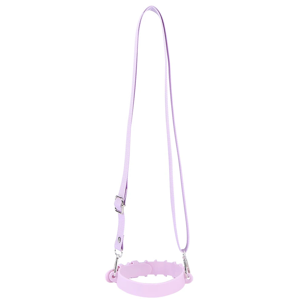 Water Bottle Handle with Adjustable Shoulder Strap Water Bottle Lanyard Hands Free Water Bottle Carrier for Stanley 30oz 40oz Zpaxo Purple A