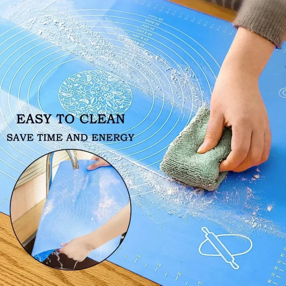 Non-Stick Silicone Baking Mat for Pizza, Bread & Pastry Dough Silicone Baking Mat Zpaxo