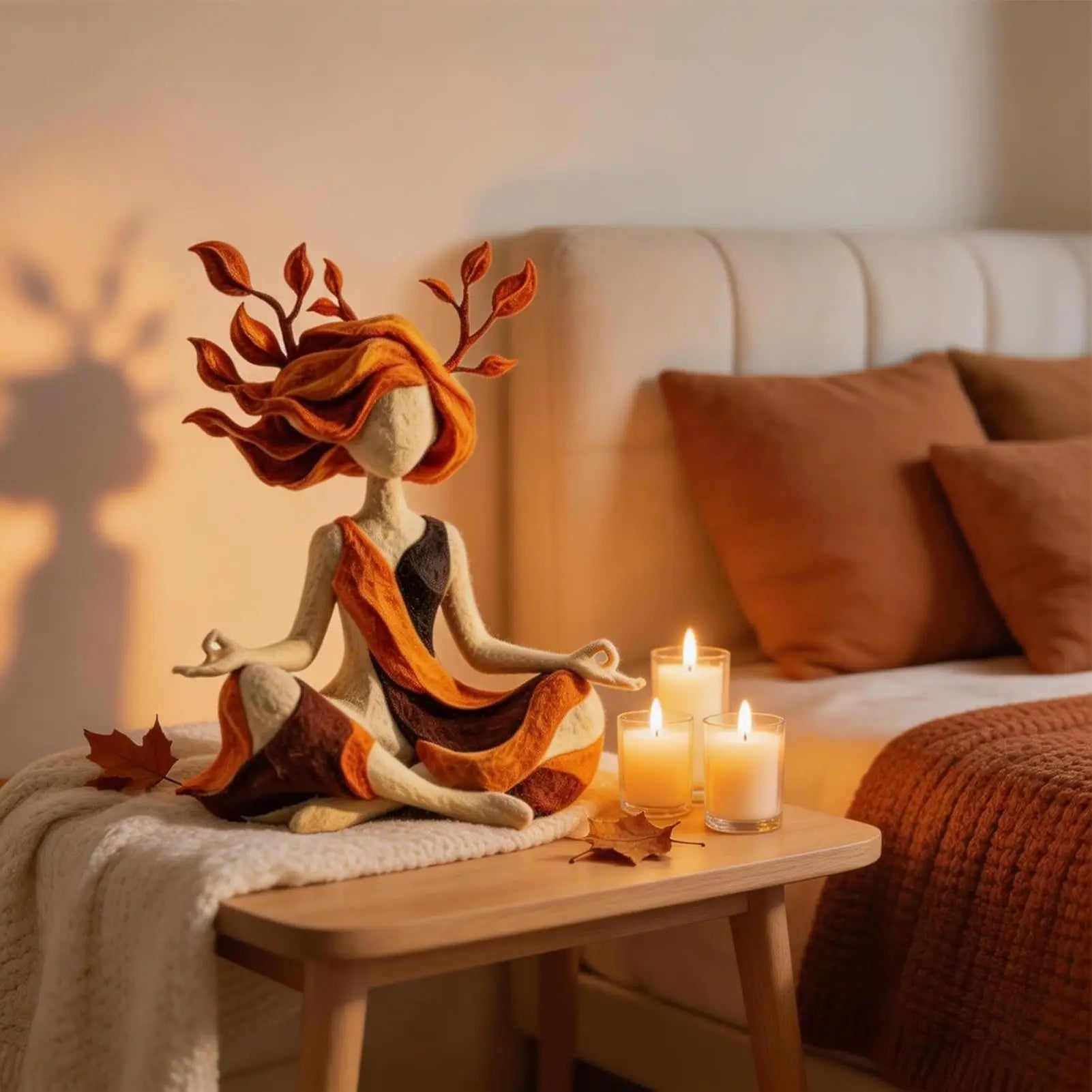 Meditation Statue Abstract Peaceful Calming Resin Sculpture Inner Harmony Figurine for Living Room Bedroom Office Desk Bookshelf Zpaxo
