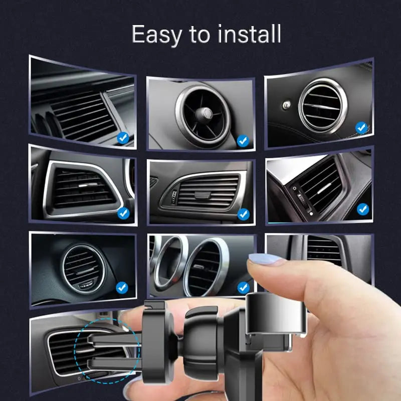 Gravity Car Air Vent Phone Holder – Universal 360° Mount Car Phone Mount Zpaxo
