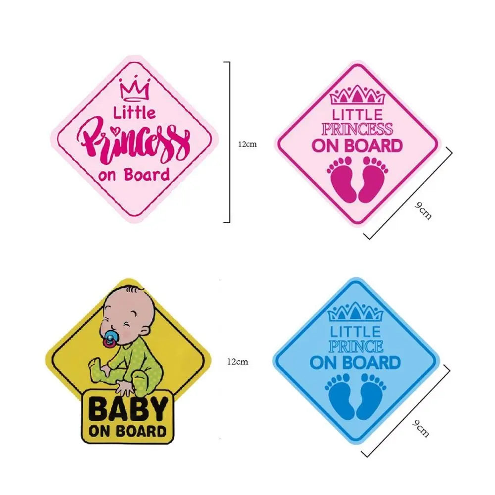 Car Decoration Sticker Baby Board Body Princess Warning Driver Zpaxo