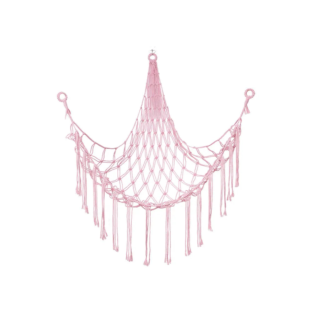 1Pc Toy Hammocks Wall Corner Hanging Storage Net Organizer Woven Kids Stuffed Mesh Hammock Baby Animal Rope Hammock Bag Cotton Zpaxo 02