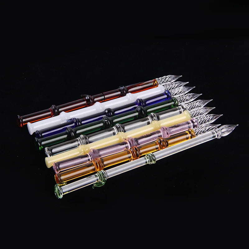 Bamboo Glass Dip Pen – Calligraphy & Art Signature Pen