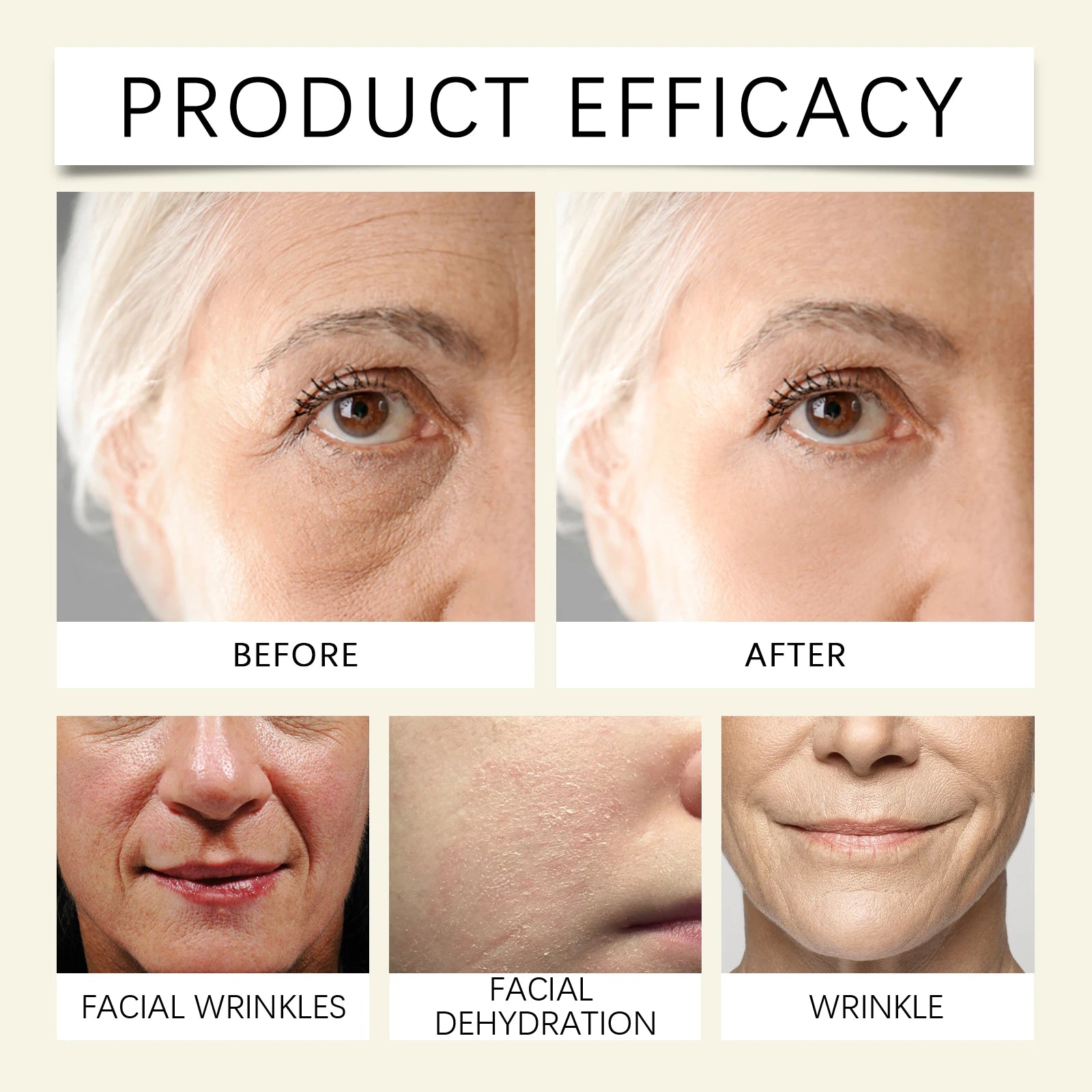 Ouhoe Snail Collagen Face Cream Repair Essence Moisturizing Lifting Firming Smoothing Nourishing Cream Korean Cosmetics Skin Car Zpaxo