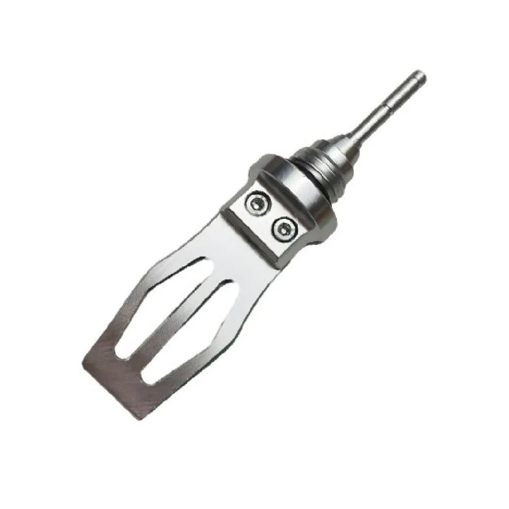 CNC Precision Motorcycle Engine Oil Dipstick Professional Universal Zpaxo Silver