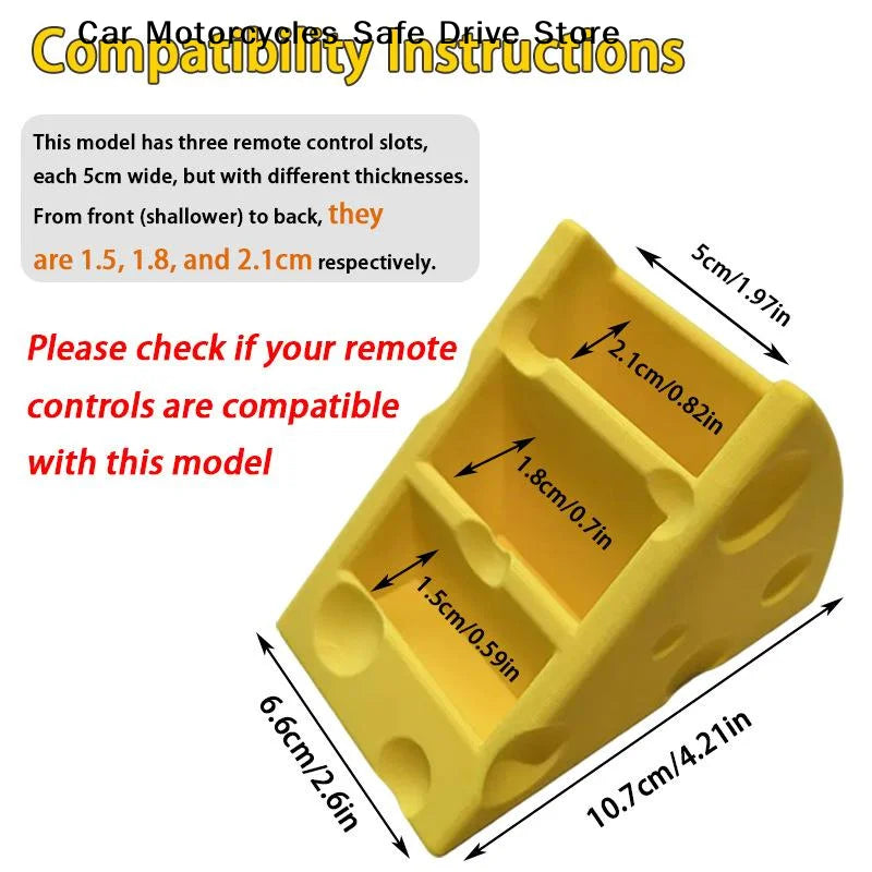 CMSundries Organizer Cheese Remote Control Storage Box 3 Grids