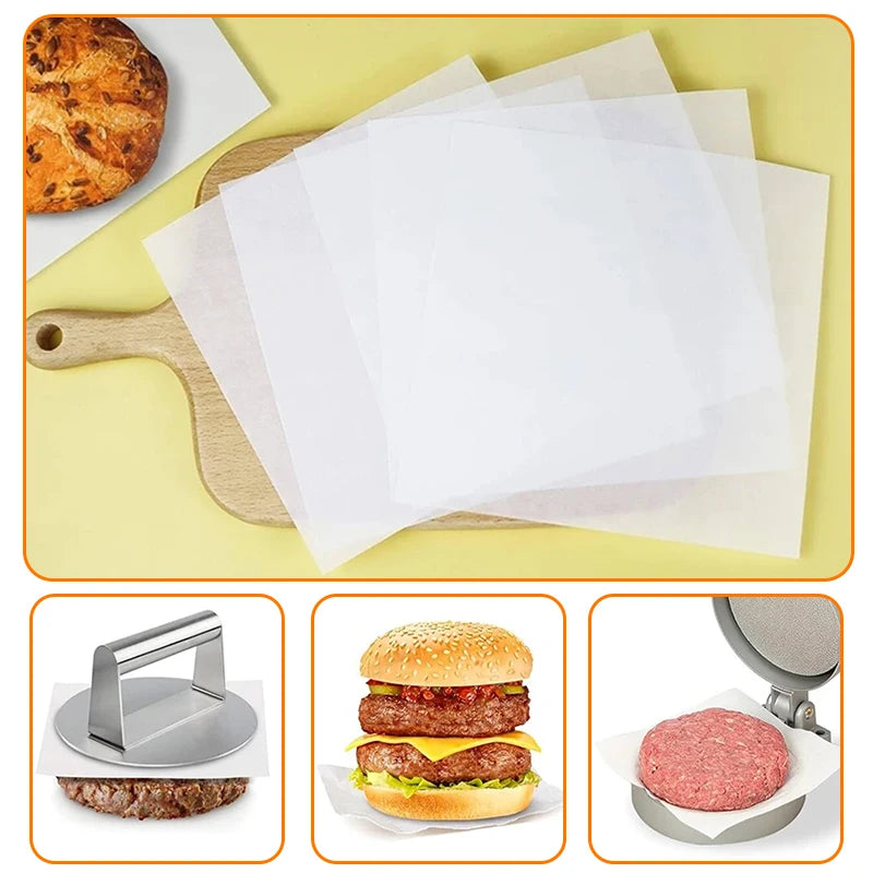 100 200 Thick Non-stick Baking Paper Suitable Storing Hamburgers