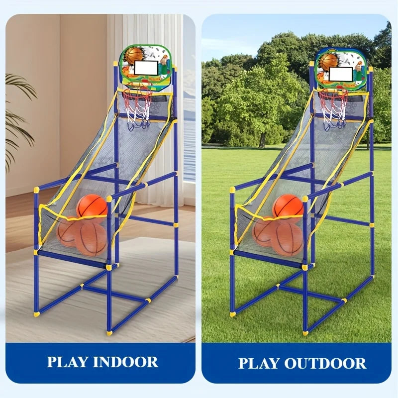 Arcade Basketball Game Set – Indoor & Outdoor with Pump & Balls Arcade Basketball Game Zpaxo