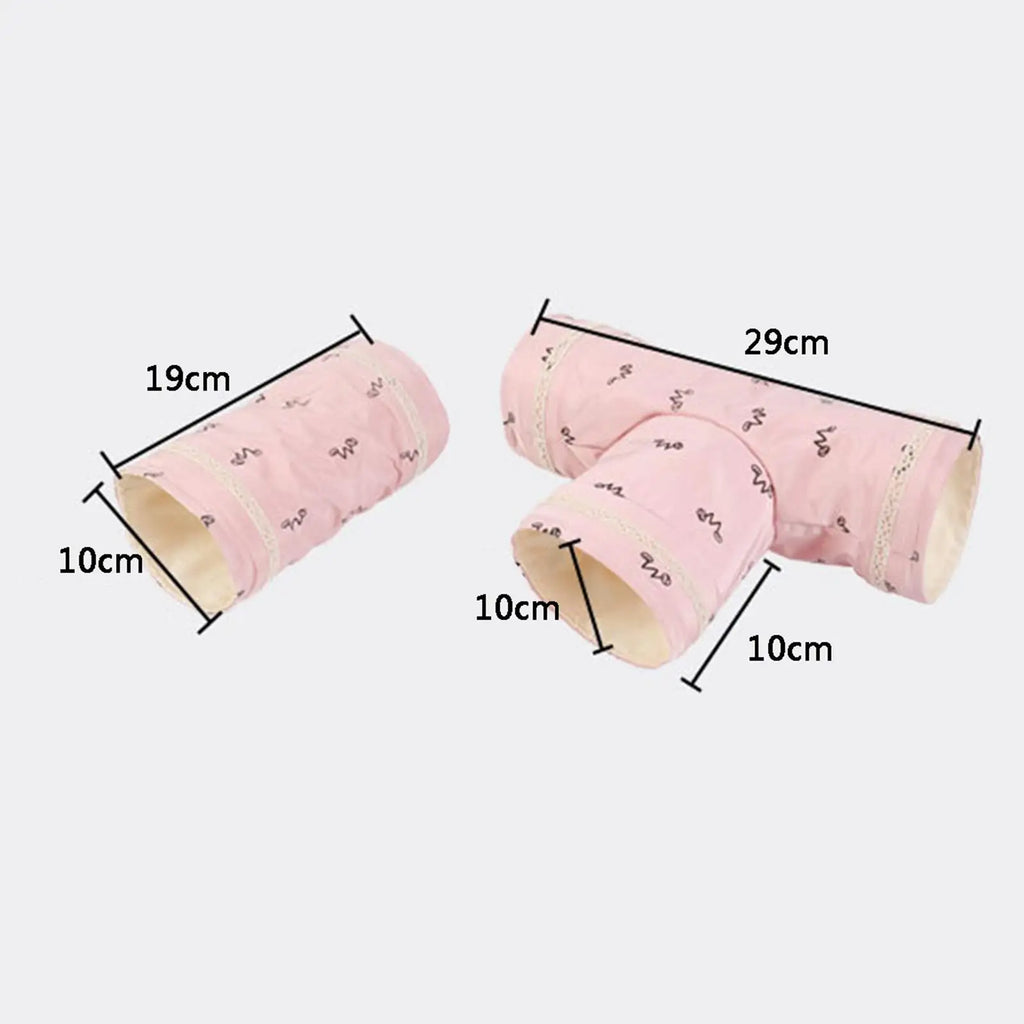 Mini Hamster Guinea Pig Tunnel 2-Way/3-Way Toy Pet Cages Hedgehog Tube House Cave Small Animals Rat Mouse Toy Pet Supplies Zpaxo