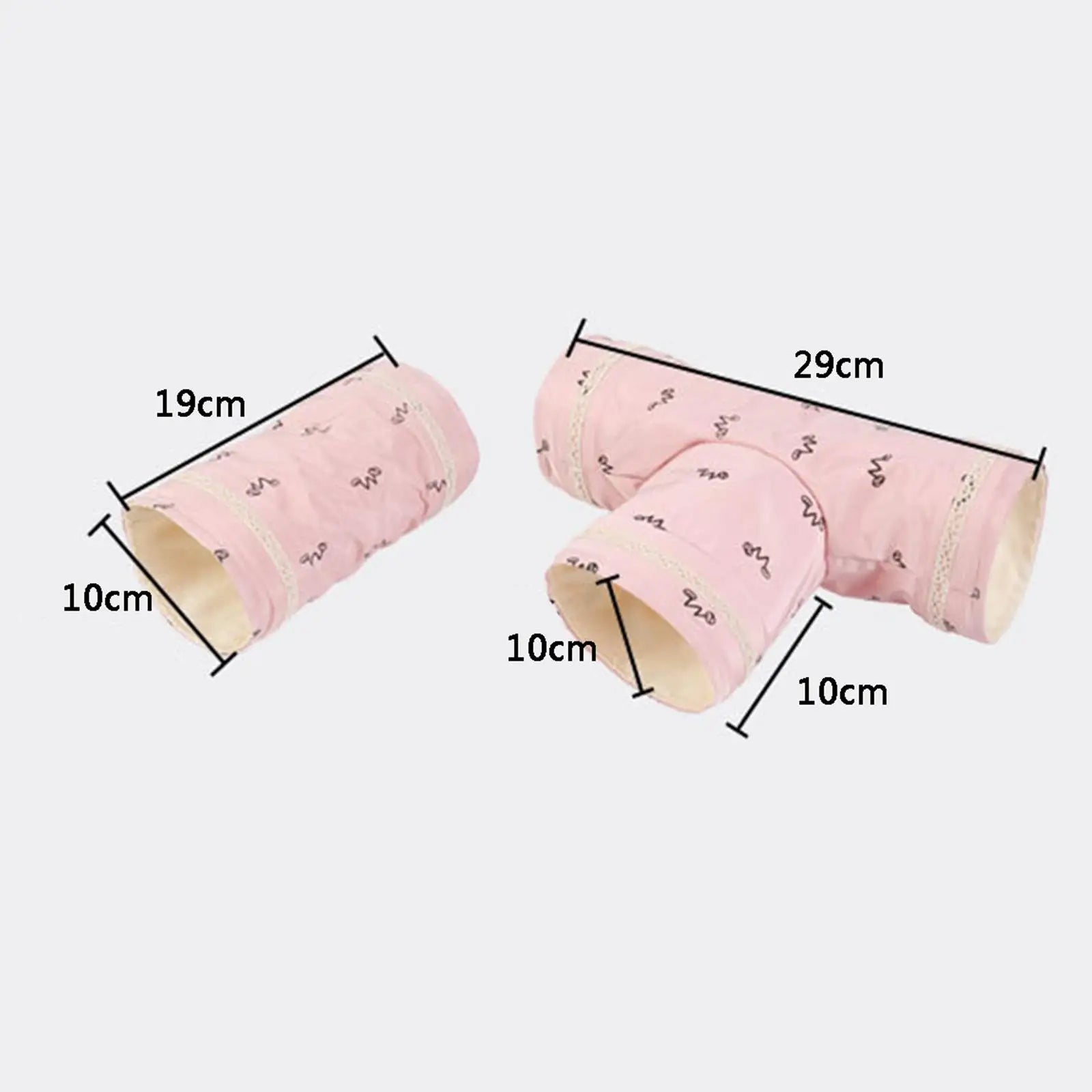 Mini Hamster Guinea Pig Tunnel 2-Way/3-Way Toy Pet Cages Hedgehog Tube House Cave Small Animals Rat Mouse Toy Pet Supplies Zpaxo