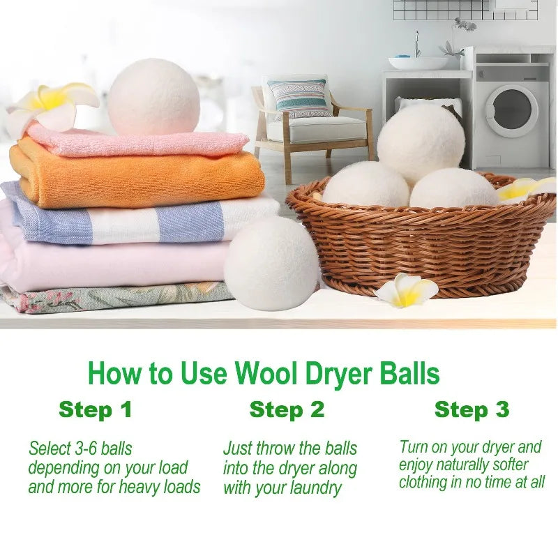 Household tumble dryer balls ball for the washing machine laundry balls Softener Laundry Accessories Eco Softener Alternative Zpaxo