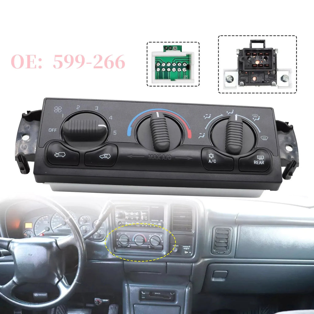 C Heater Climate Control Module Panel 599-266 Chevy Silverado