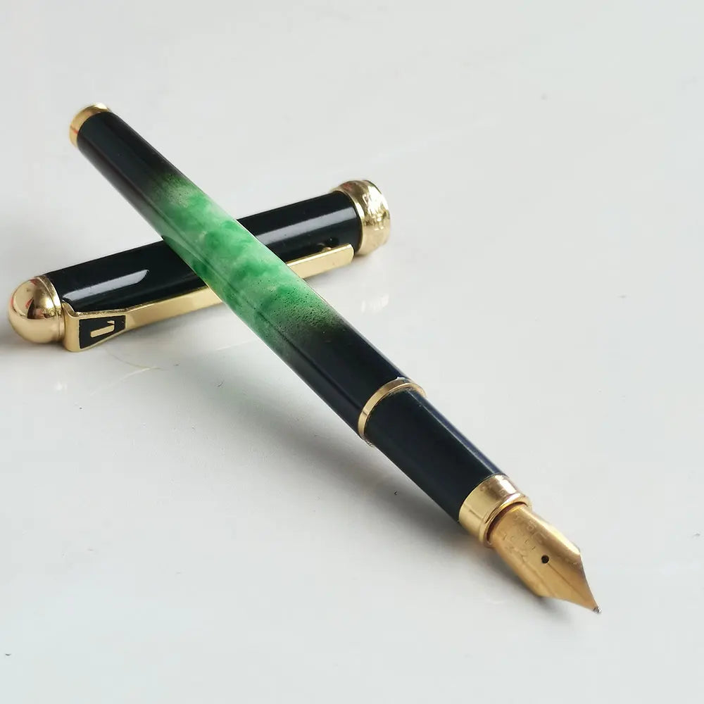 LUCKY Yong Sheng 528 Fountain Pen Fine Nib, Iridium Metal Bar, Good Writing Practice, Old Vintage, New Zpaxo