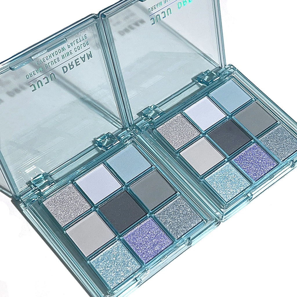 Nine-color eye shadow plate Jiugong grid pearl matte flash hazelnut cocoa eye shadow plate Zpaxo