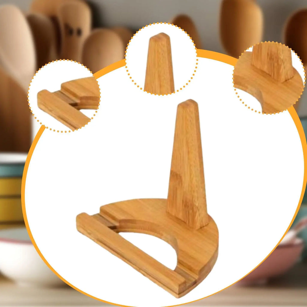 Plate Holder Desktop Wood Platter Stand Creative Plate Storage Organiser for Display Cabinet Countertop Party Home Decoration Zpaxo