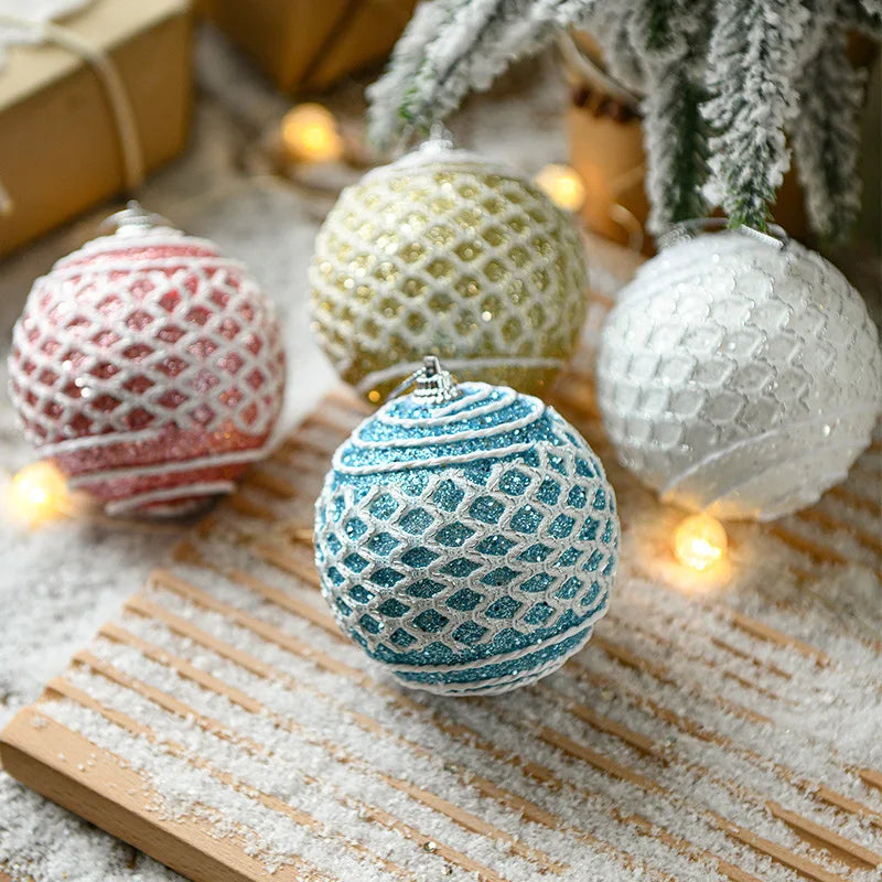 8CM Foam Christmas Ball Ornaments – Holiday Tree Decorations Christmas Ball Ornament Zpaxo