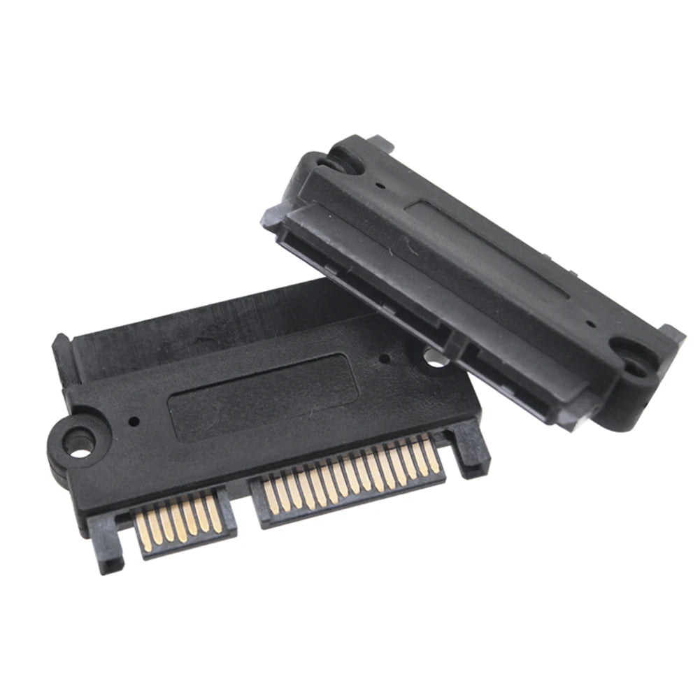 SATA Male Female Power Data Converter 22Pin 7+15 Straight Head