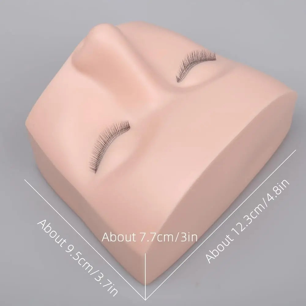 Soft 3D Lash Mannequin Head Silicone High Quality Lash Doll Head Simulated Eyelash Mannequin Head Lash Practice Zpaxo