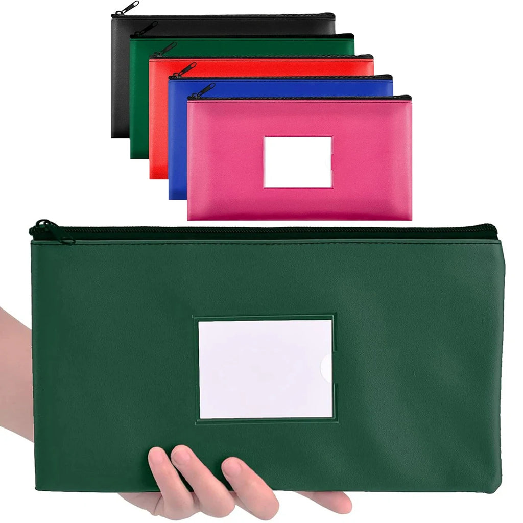 PU Leather Zipper Pouch – Multi-Purpose Organizer Bag