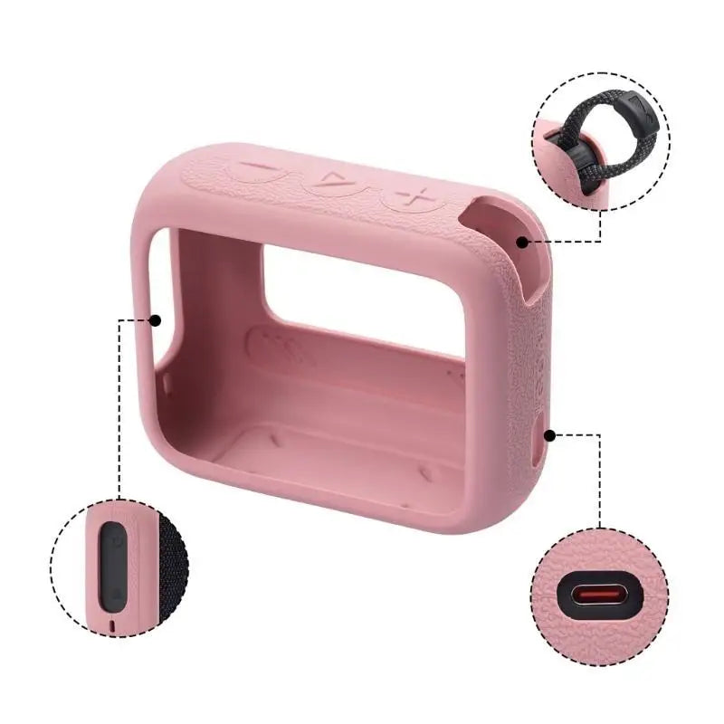 Silicone Speaker Cover Case Speaker Protective Sleeve for GO4 Speaker Shockproofs AntiDrop Access Zpaxo