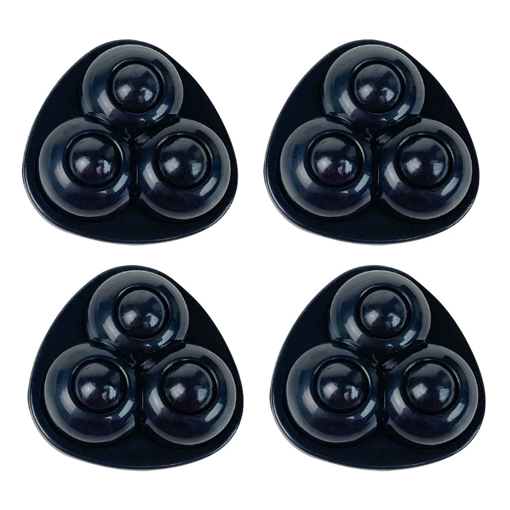 Self Adhesive Paste Universal Wheel 360 Degree Free Rotation Sticky Swivel Pulley for Trash Can Bottom Kitchen Small Appliances Zpaxo Black Style B