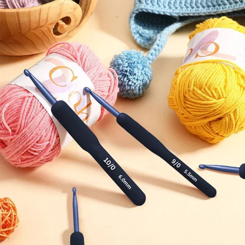 Soft Handle Crochet DIY Sweater Knitting Strap Silicone Anti Slip Zpaxo