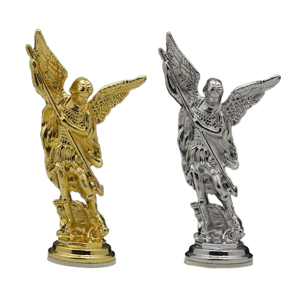 1Pc Figure Statue Defeated Lucifer Tramples Statue Home Decoration Religious Collectible Figure Arcangel Statue Angel Sculpture Zpaxo